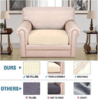 H.VERSAILTEX Super Stretch Individual Seat Cushion Covers Sofa Covers Couch - Image 2