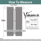 Yakamok Burnt Orange Blackout Curtains 63 Inches Length - Image 7