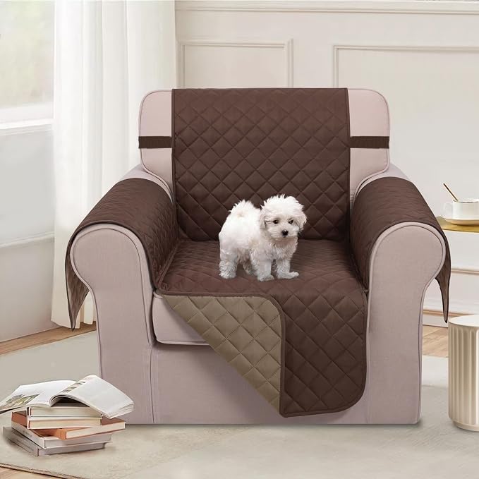 U-NICE HOME Reversible Oversized Chair Covers Quilted Water Repellent Pet - Image 2