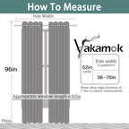 Yakamok 2 Thick Layers Completely Blackout Window Treatment Thermal Insulated - Image 8