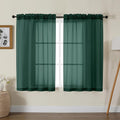 Gwine Hunter Green Sheer Curtains by Gwine