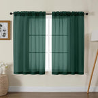 Gwine Hunter Green Sheer Curtains by Gwine