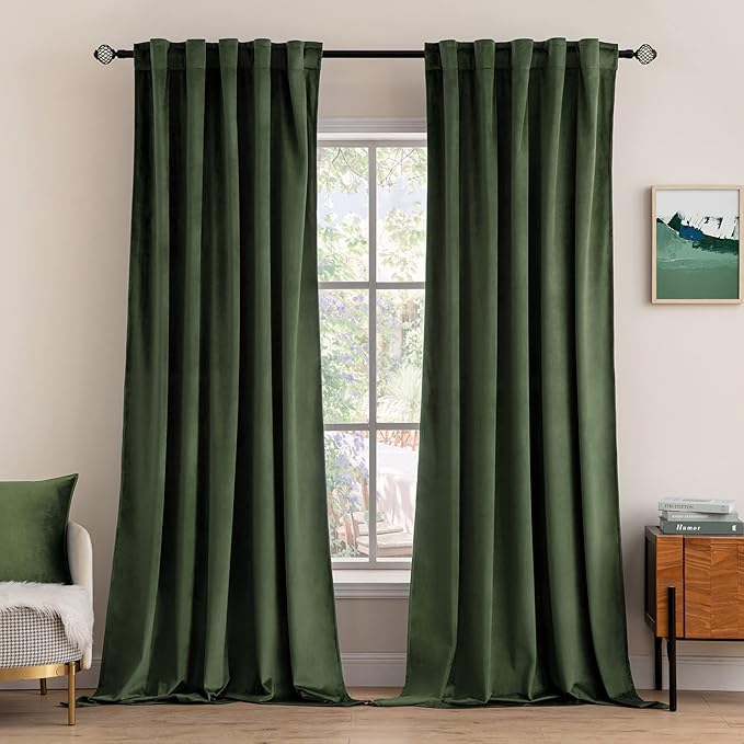 MIULEE Velvet Curtains 80 inches by MIULEE