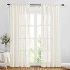 NICETOWN Linen Sheer Curtains and Drapes - Image 4