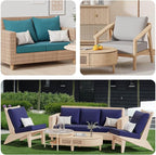 8Pcs Stretch Patio Cushion Covers, Outdoor Couch & Sofa Replacement Slipcovers - Image 7
