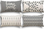 YCOLL Lumbar Pillow Covers 12x20 Set of 4, Modern Sofa Throw Pillow Cover by PillowCoversExpert