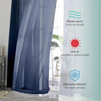 OVZME 2 Panels Sheer Window Curtain Panels 96" Length - Image 7