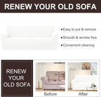 U-NICE HOME 4 Seater Stretch Couch Cover Sofa Cover Washable Sofa Slipcover - Image 5