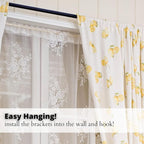 Yafa Home Fashion Heavy Duty Single Standard Adjustable Curtain Rod Hardware - Image 6