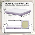 8Pcs Stretch Velvet Patio Cushion Cover, - Image 2