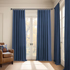 Navy Blue Curtains 84 Inch Length - Image 6