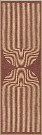 Lahome Enfys Modern Rainbow Easy Jute Entryway Runner Rug, Washable Indoor - Image 7