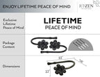 RTZEN Decorative Metal Curtain Tiebacks - Image 4