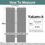 Yakamok Olive Green Curtains 84 Inches Length Blackout Curtain - Image 7