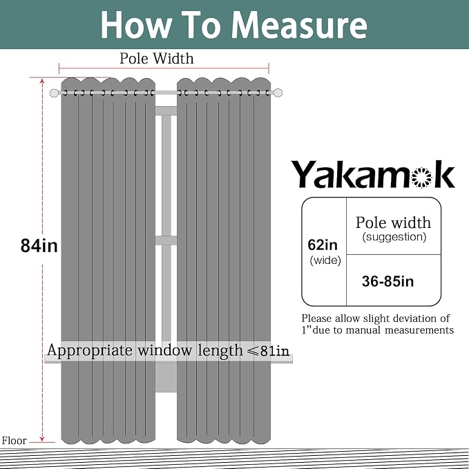 Yakamok Olive Green Curtains 84 Inches Length Blackout Curtain - Image 7
