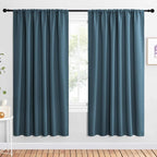 NICETOWN 2 Panels Blackout Curtains, Rod Pocket Window Curtains Room Darkning by NICETOWN