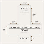 Great Bay Home Velvet Chair Cover - Image 5