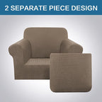 H.VERSAILTEX 2 Piece Couch Cover Stretch Stylish Chair Cover Furniture - Image 3