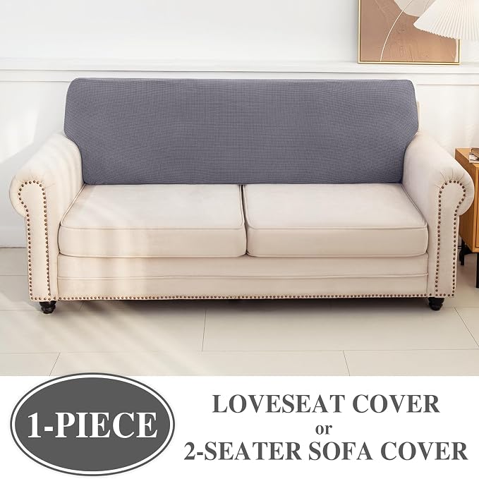 Couch Cushion Cover Loveseat Cover or 2 Seat Sofa Cover Washable Stretch - Image 3