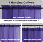 Chyhomenyc Sheer Valances for Windows 2 Pack, Small Window Curtains for Living - Image 4