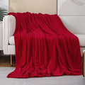 JIAHANNHA Red Throw Blanket Fleece Blanket Throw Size, Super Soft Cozy Plush by JIAHANNHA