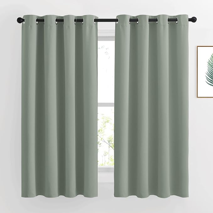 NICETOWN Blackout Sage Green Curtains & Drapes by NICETOWN