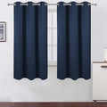 LEMOMO Navy Blue Blackout Curtains 34 x 63 Inch Length/Set of 2 Curtain by Lemomo