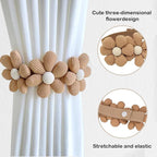 SRG Sunflower Curtain Tiebacks-2 Pack | Curtain Holdbacks - Image 3