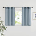 NICETOWN Stone Blue Linen Kitchen Window Curtains Over Sink, Grommet Thick by NICETOWN