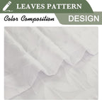 Lecloud Leia Sheer Ivory Window Curtains - Image 8