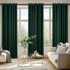 MIULEE Hunter Green Blackout Curtains - Image 6