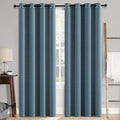MIULEE Linen Texture Curtains for Bedroom Solid 100% Blackout Thermal Insulated by MIULEE