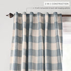 Elrene Home Fashions Farmhouse Living Grainger Buffalo-Check Blackout Window - Image 3