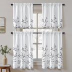 HOMEIDEAS Kitchen Curtains, Short Non-See-Through Privacy 30X36 Inch Length - Image 2