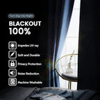SimpleHome 100% Blackout Curtains - Image 3