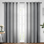 Yakamok Room Darkening Ombre Curtains 84 Inch Length, Light Blocking Grommet by Yakamok