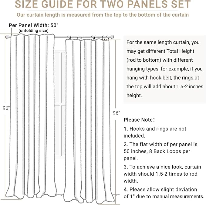 100% Blackout Shield Light Pink Linen Blackout Curtains - Image 6