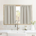 RYB HOME Half Curtain Tiers 36 inch Length, Rod Pocket Summer Heat Blocking by RYBHOME