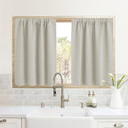RYB HOME Half Curtain Tiers 36 inch Length, Rod Pocket Summer Heat Blocking by RYBHOME