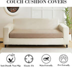 Couch Covers for 2 Cushion Sofa Pet Friendly Couch Cushion Covers Universal - Image 3