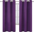 LEMOMO Purple Thermal Blackout Curtains/42 x 72 Inch/Set of 2 Panels Room - Image 2