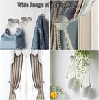 Curtain Tiebacks 2 Pack Wall Mounted Zinc Alloy Tiebacks - Image 5