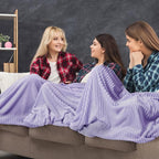 Buryeah 12 Pcs Flannel Throw Blanket Bulk 50 x 60 in Sleepover Blanket Outdoor - Image 4