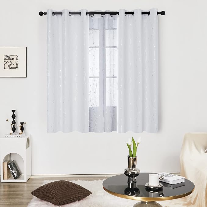 Deconovo Living Room Curtains, Room Darkening Drapes, Thermal Insulated - Image 2