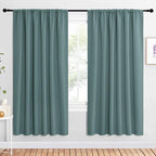 NICETOWN 2 Panels Blackout Curtains, Rod Pocket Window Curtains Room Darkning by NICETOWN