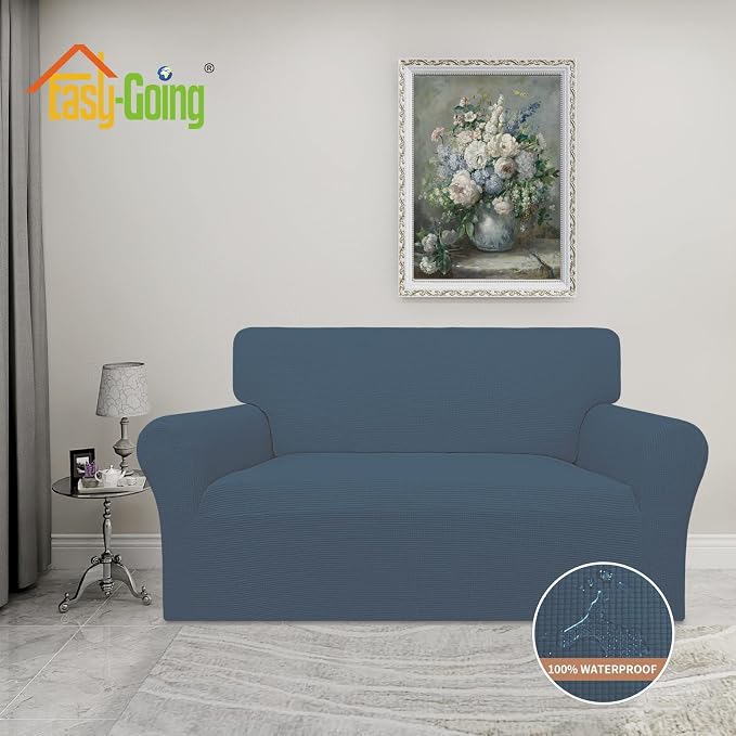 Easy-Going 100% Waterproof Loveseat Couch Cover, Dual Waterproof Sofa Cover - Image 2