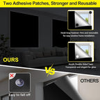 FADOTY Blackout Curtains for Bedroom, Portable 100% Black Out Window Cover Film - Image 3
