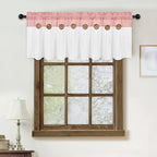 FRAMICS Farmhouse Valance Curtains, Boho Cotton Linen Kitchen Valance, Country - Image 6