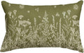 AVOIN colorlife Wildflowers Spring Moss Green Throw Pillow Cover, 12 x 20 Inch by AVOINcolorlife