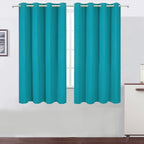 LEMOMO Teal/Turquoise Kids Blackout Bedroom Curtains/52 x 63 Inch/Set of 2 by Lemomo